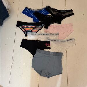 Victoria Secret 9 pair of panties Small New